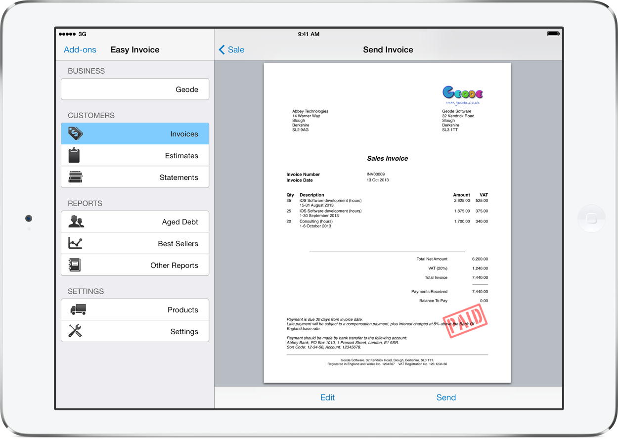 Basic Invoice Template For Mac - customerheavy In Free Invoice Template For Iphone